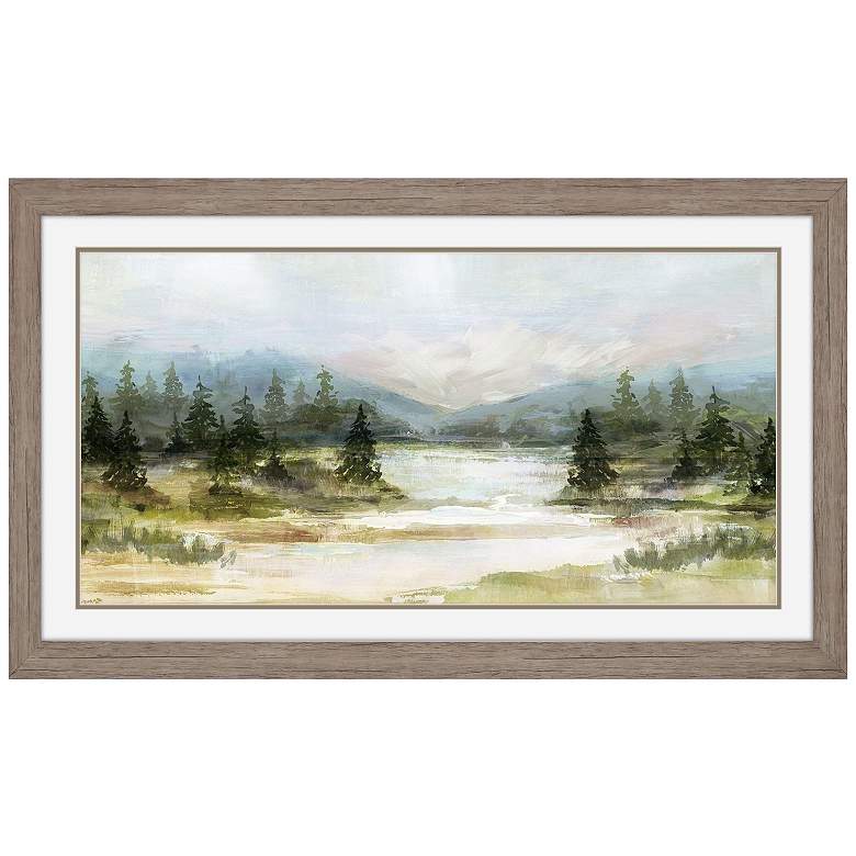 Image 1 River View II 36"W x 21"H Framed Art