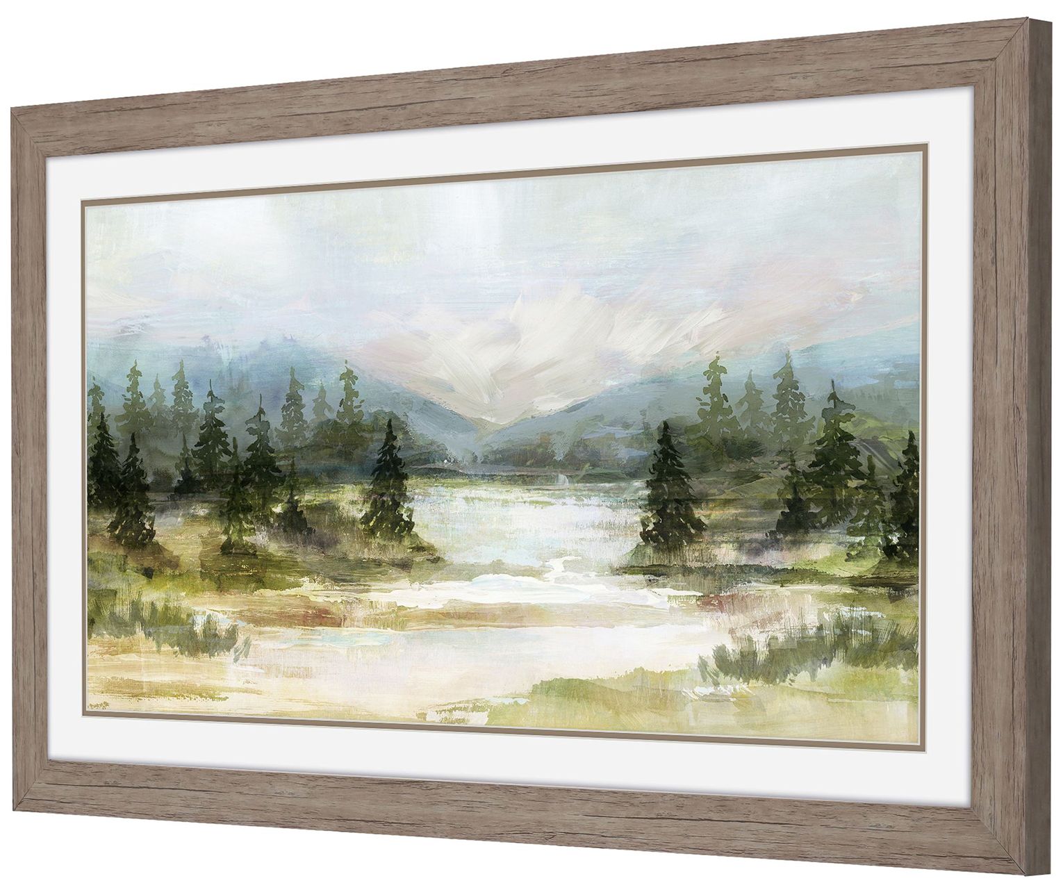Image 2 River View II 36"W x 21"H Framed Art more views