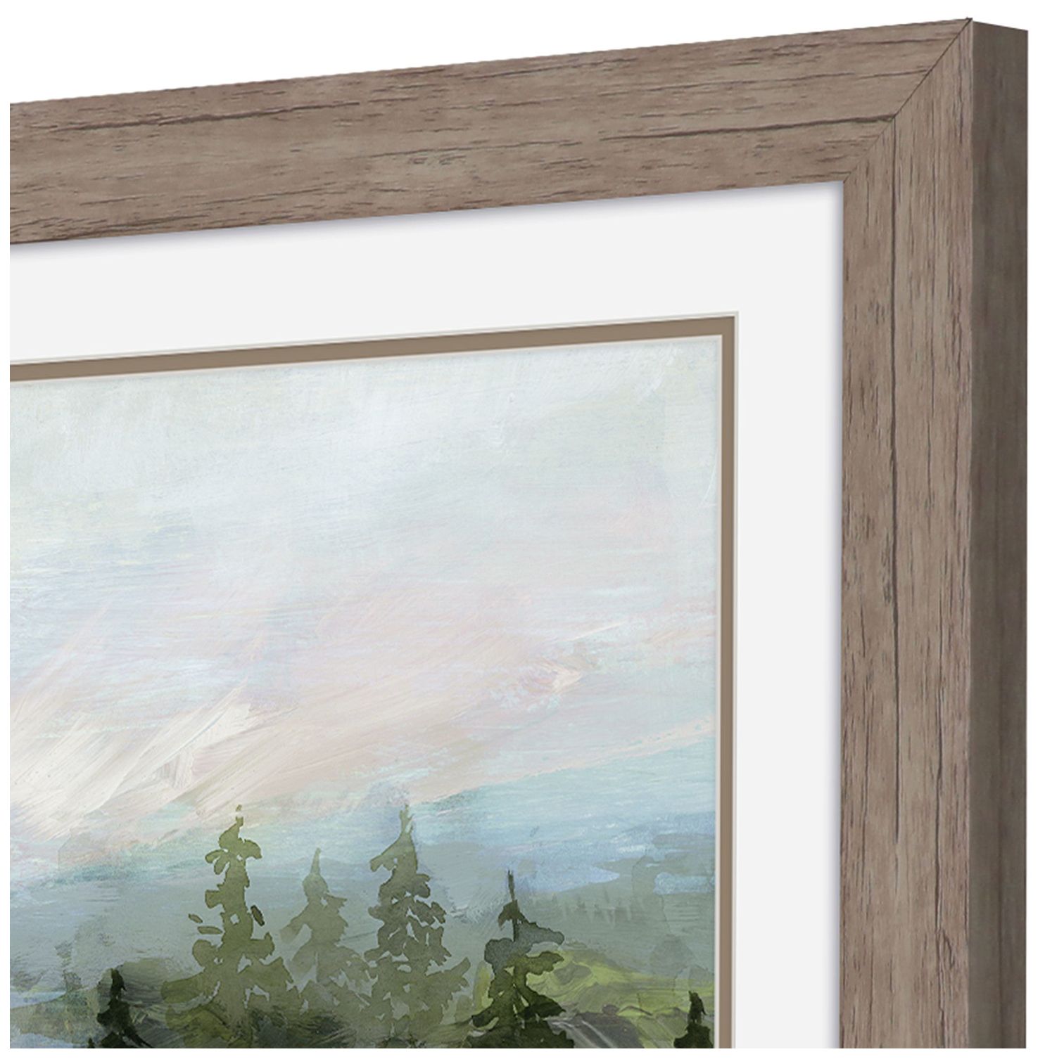 Image 3 River View II 36"W x 21"H Framed Art more views