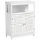 Rivera 23 1/2"W White Wood 2-Door Bathroom Storage Cabinet