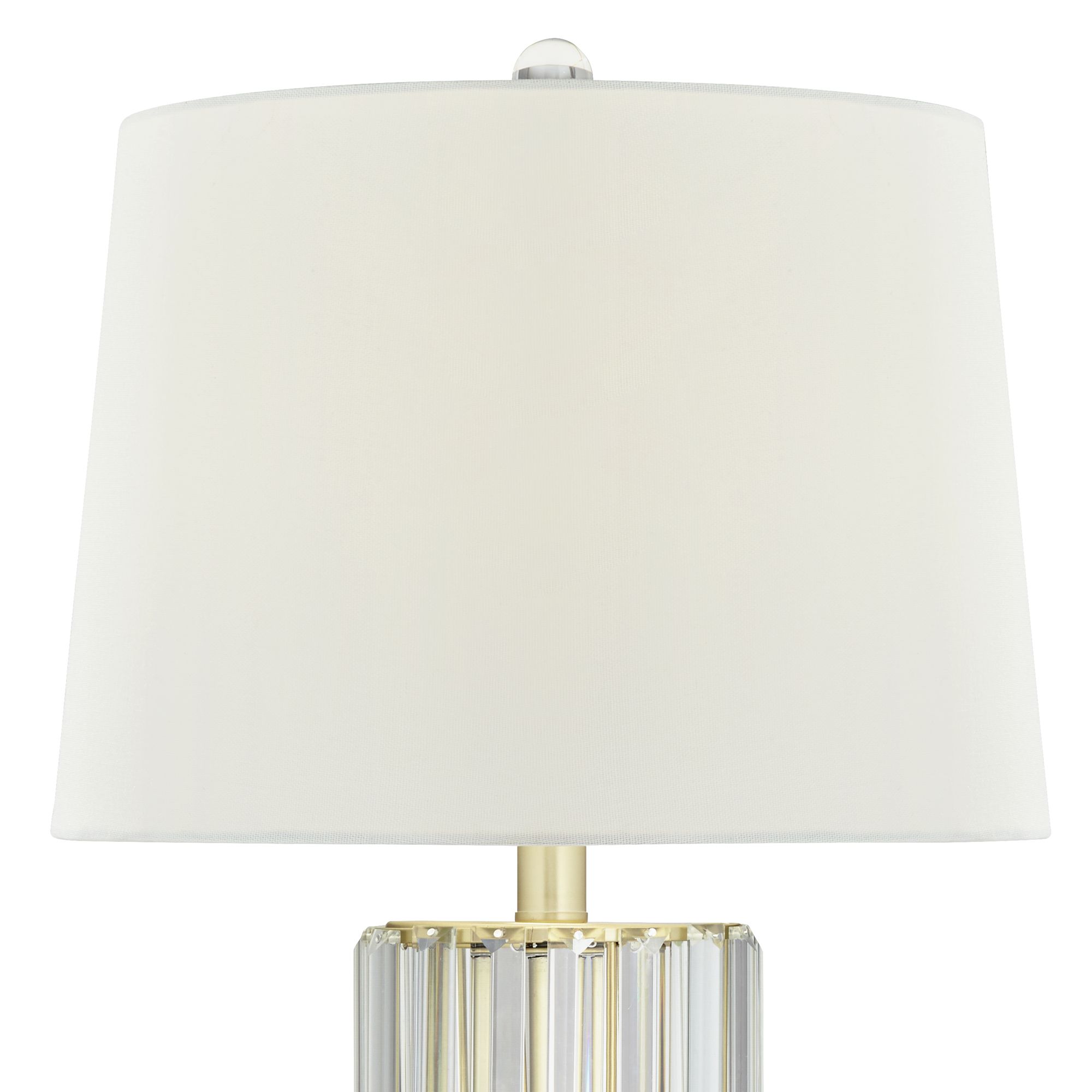 Image 6 Rivera 27 3/4" Gold Vintage Glass Rod Table Lamp with Night Light more views