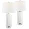 Rivera Glass Rod Night Light Table Lamps Set of 2