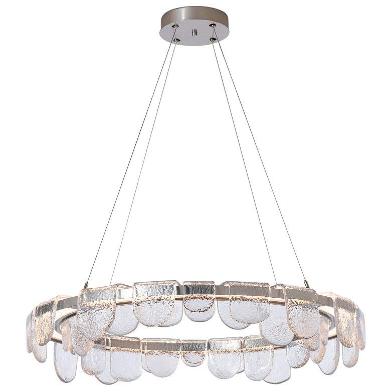 Image 1 Riverbed 39.6" Wide Sterling Circular LED Pendant