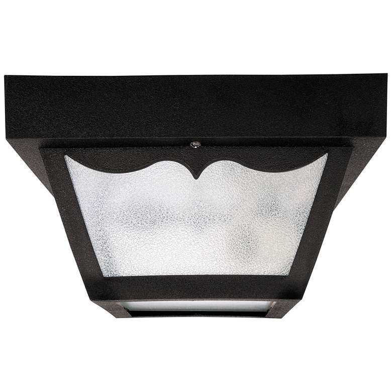 Image 1 Riverbend 8 1/2 inch Wide Black Metal Outdoor Ceiling Light