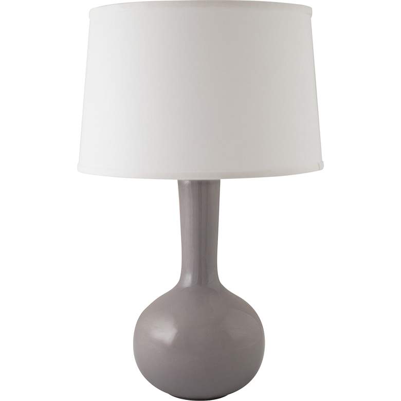 Image 1 RiverCeramic 26 inch Bottle Modern Gloss Swanky Gray Table Lamp