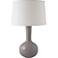 RiverCeramic 26" Bottle Modern Gloss Swanky Gray Table Lamp