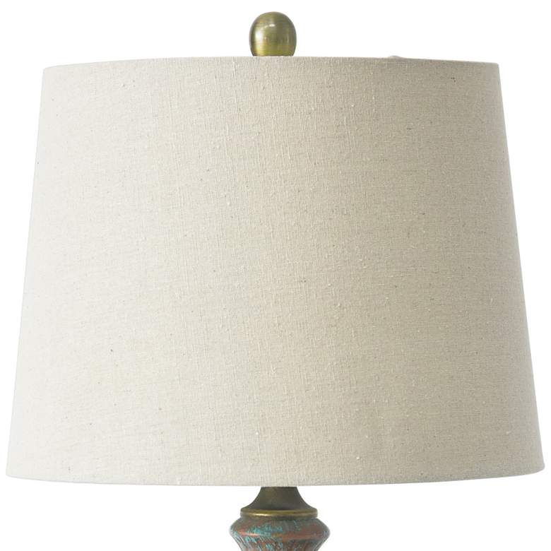 Image 3 RiverCeramic Artisan 26" Copper Green Vase Ceramic Table Lamp more views