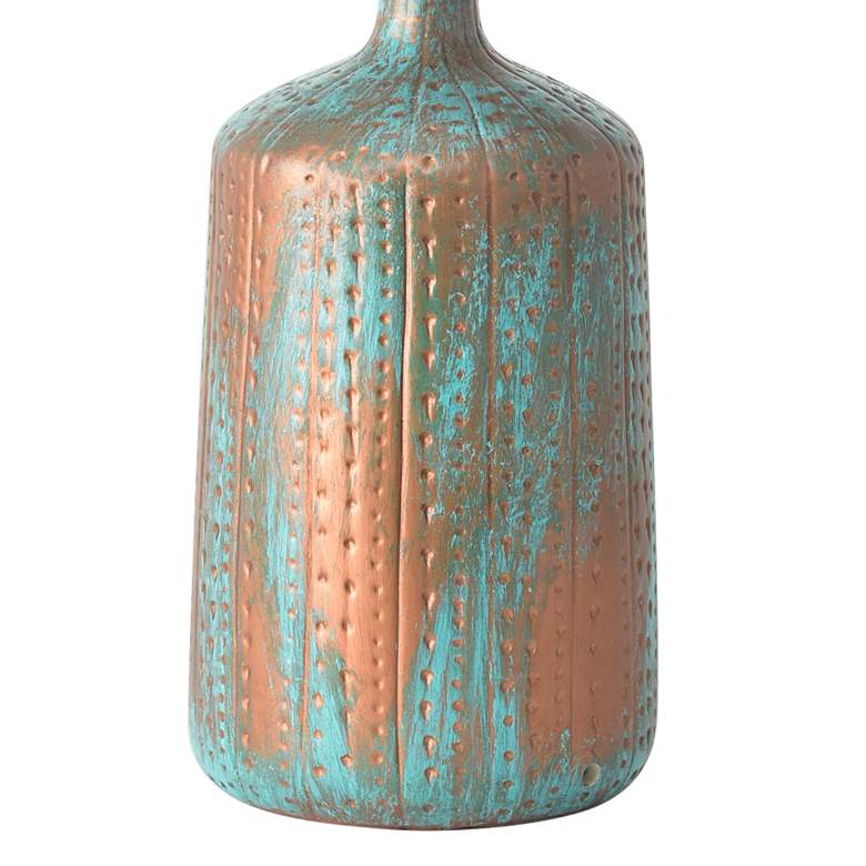 Image 4 RiverCeramic Artisan 26" Copper Green Vase Ceramic Table Lamp more views