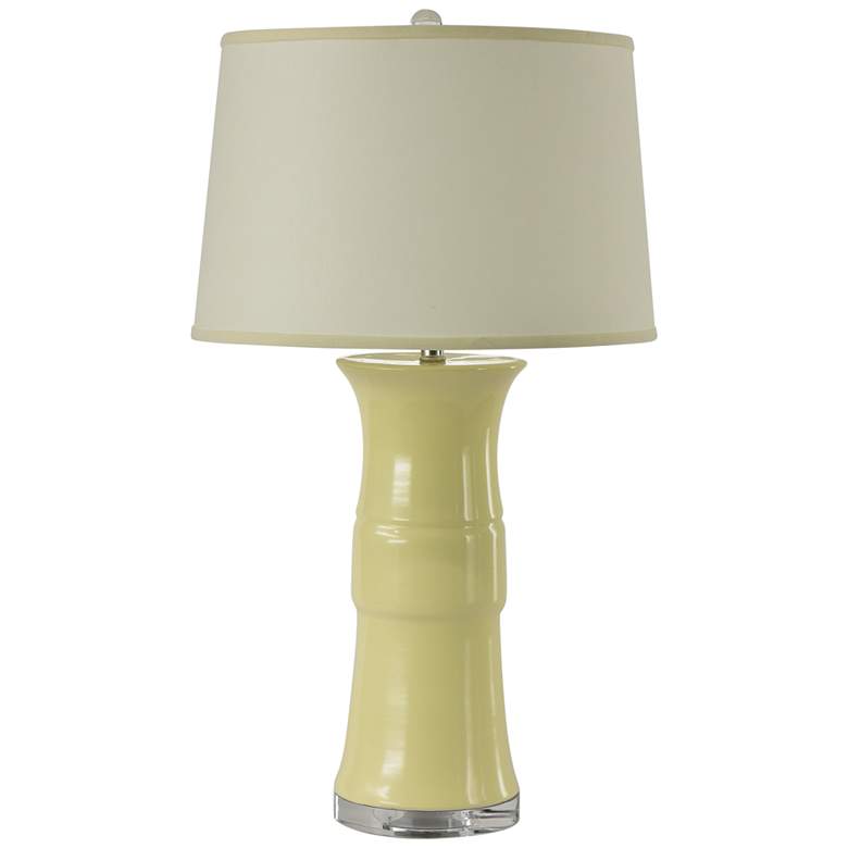 Image 2 RiverCeramic® Banded Providence Cream Glazed Table Lamp