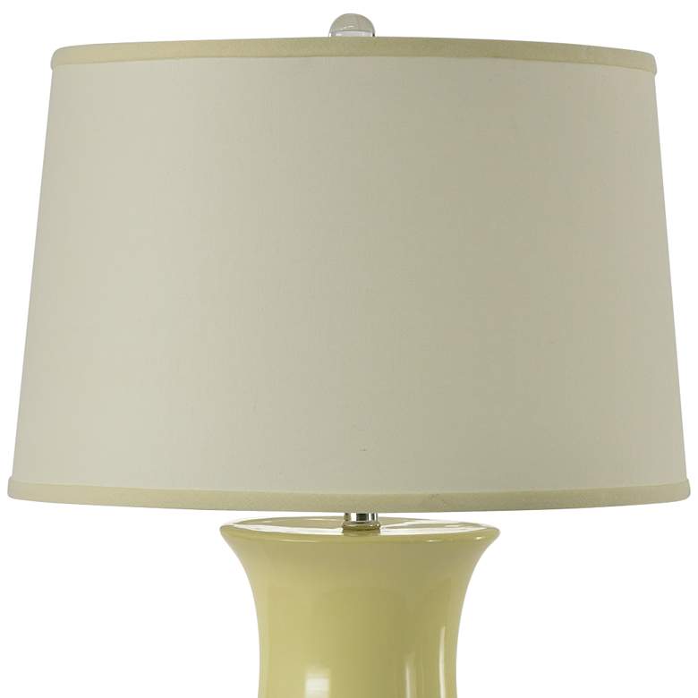 Image 3 RiverCeramic&#174; Banded Providence Cream Glazed Table Lamp more views