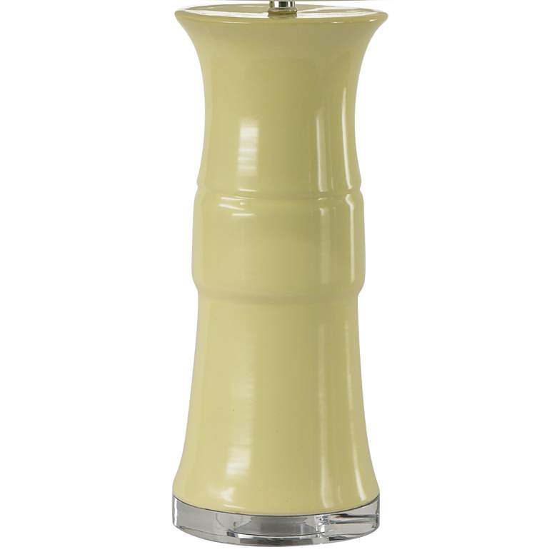 Image 4 RiverCeramic® Banded Providence Cream Glazed Table Lamp more views