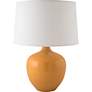 RiverCeramic Bean Pot 25" High Nutmeg Orange Ceramic Table Lamp