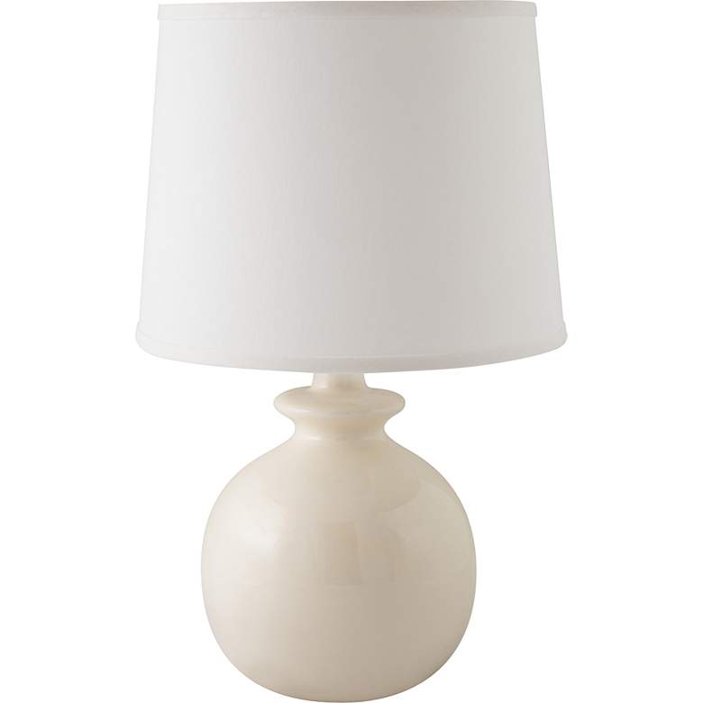 Image 1 RiverCeramic Bristol 21 inch Gloss White Ceramic Table Lamp