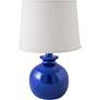 RiverCeramic Bristol 21"  Primary Blue Ceramic Accent Table Lamp