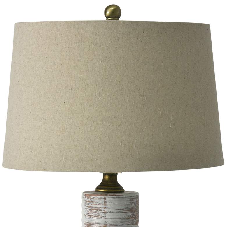 Image 3 RiverCeramic Conical 29" Weathered Earth Ceramic Table Lamp more views