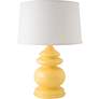 RiverCeramic Cottage 26 1/2" Gloss Straw Yellow Ceramic Table Lamp