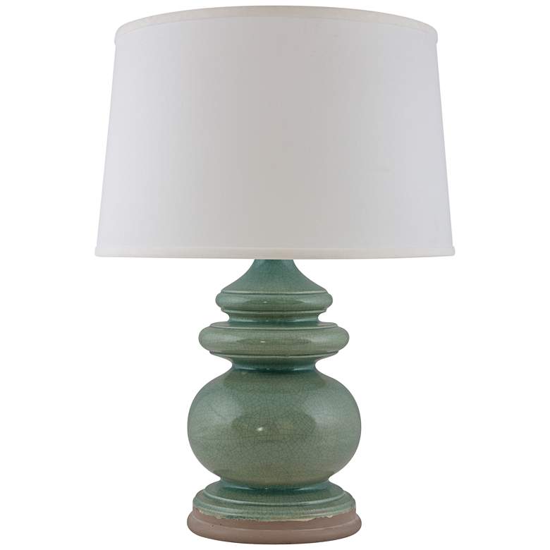 Image 1 RiverCeramic® Cottage Ocean Spray Crackle Table Lamp