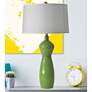 RiverCeramic Couture 28 1/2" Modern Vase Clover Green Table Lamp