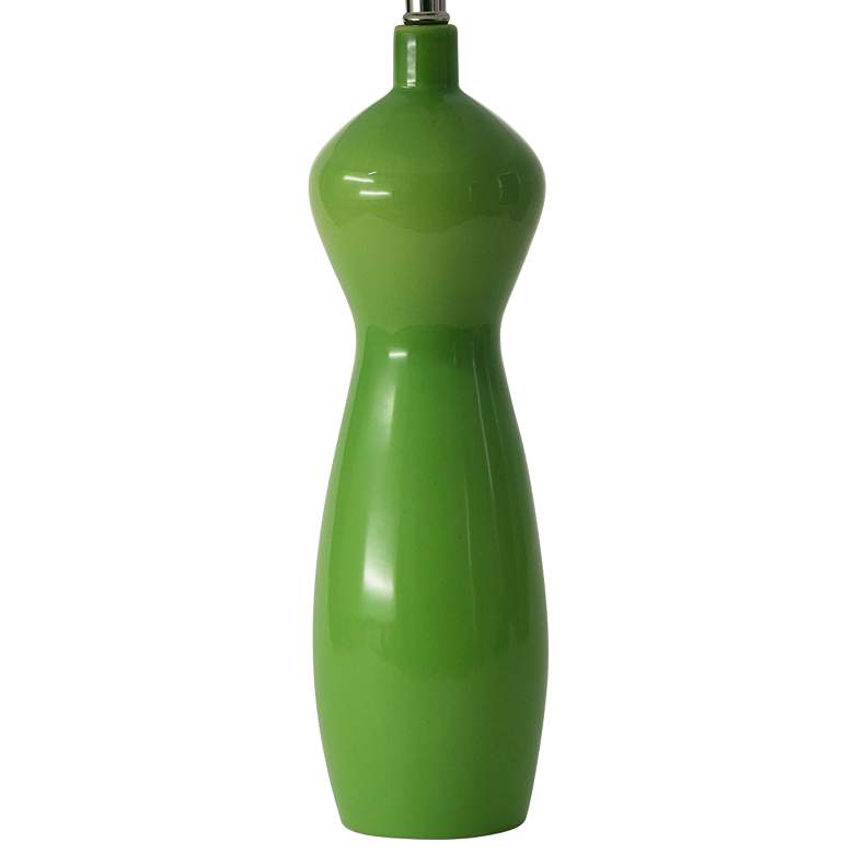 Image 4 RiverCeramic Couture 28 1/2" Modern Vase Clover Green Table Lamp more views