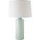 RiverCeramic® Cylinder Gloss Mist Gray Table Lamp