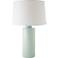 RiverCeramic® Cylinder Gloss Mist Gray Table Lamp
