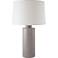 RiverCeramic® Cylinder Gloss Swanky Gray Table Lamp