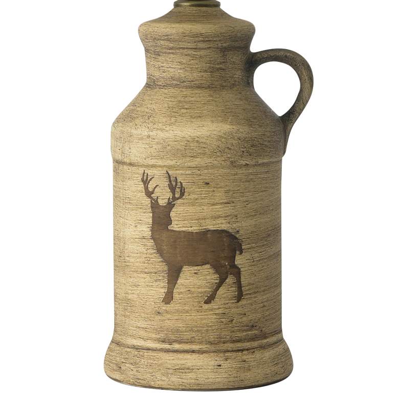 Image 4 RiverCeramic&#174; Deer Birchwood Ceramic Table Lamp more views