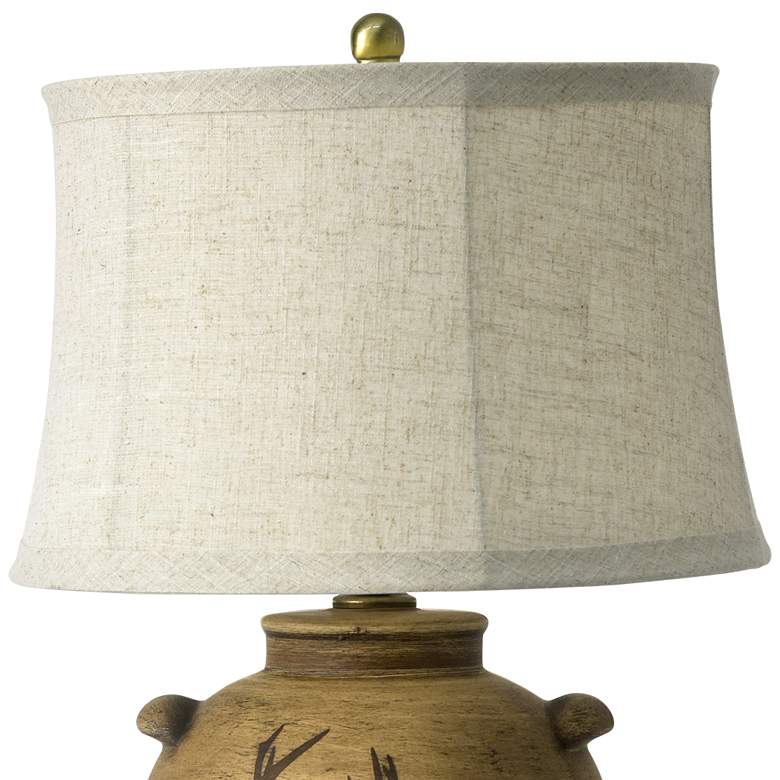 Image 3 RiverCeramic Deer Head 28 1/2" Rustic Birchwood Jug Table Lamp more views