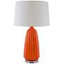 1_RiverCeramic Dotty 31" High Gloss Orange Nectar Table Lamp