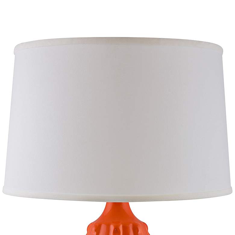 Image 2 RiverCeramic Dotty 31" High Gloss Orange Nectar Table Lamp more views