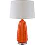 RiverCeramic Dotty Gloss Orange Nectar Table Lamp