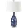 2_RiverCeramic Droplet 27" High Blue Cloud Vase Ceramic Table Lamp