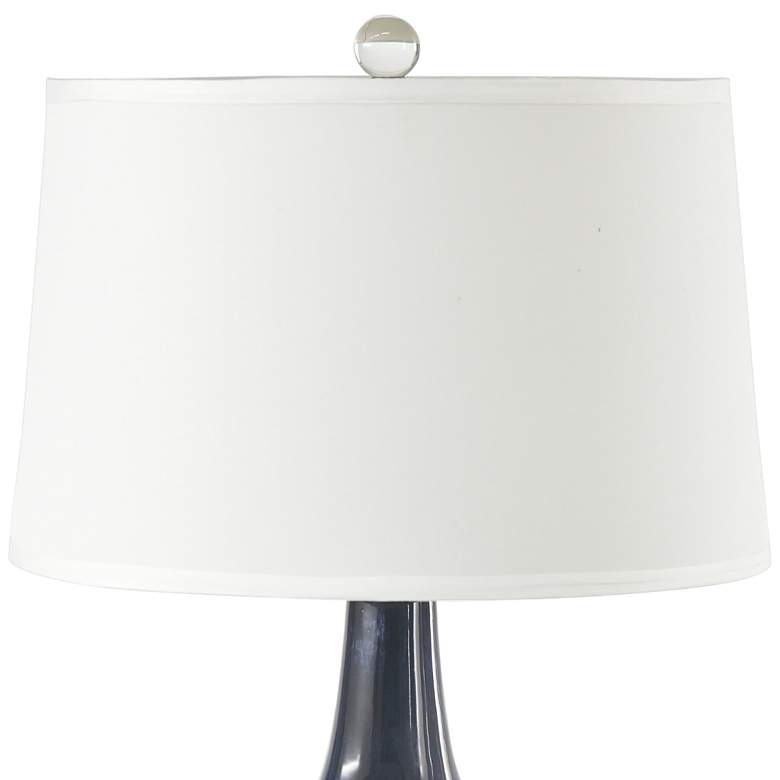 Image 3 RiverCeramic Droplet 27" High Blue Cloud Vase Ceramic Table Lamp more views