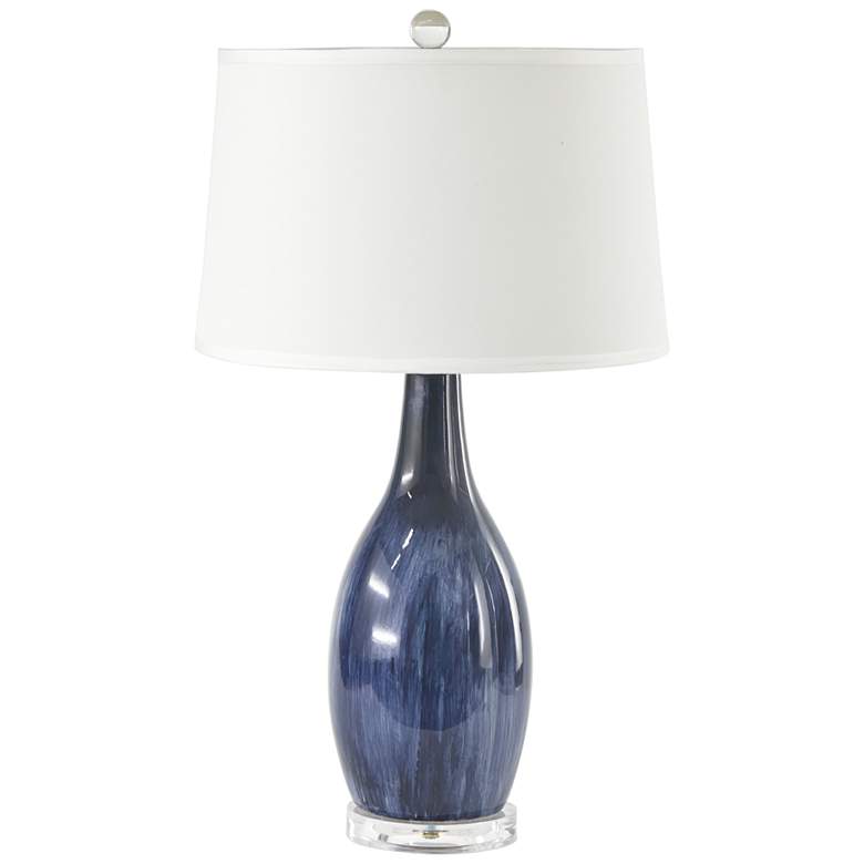 Image 2 RiverCeramic® Droplet Blue Cloud Vase Table Lamp