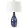 RiverCeramic® Droplet Blue Cloud Vase Table Lamp