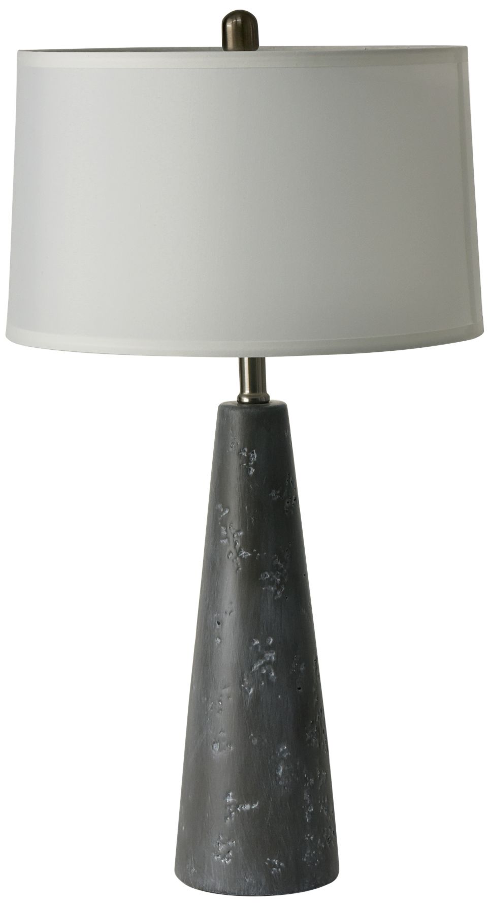 Image 2 RiverCeramic Empire 33" Metallic Gray Ceramic Table Lamp