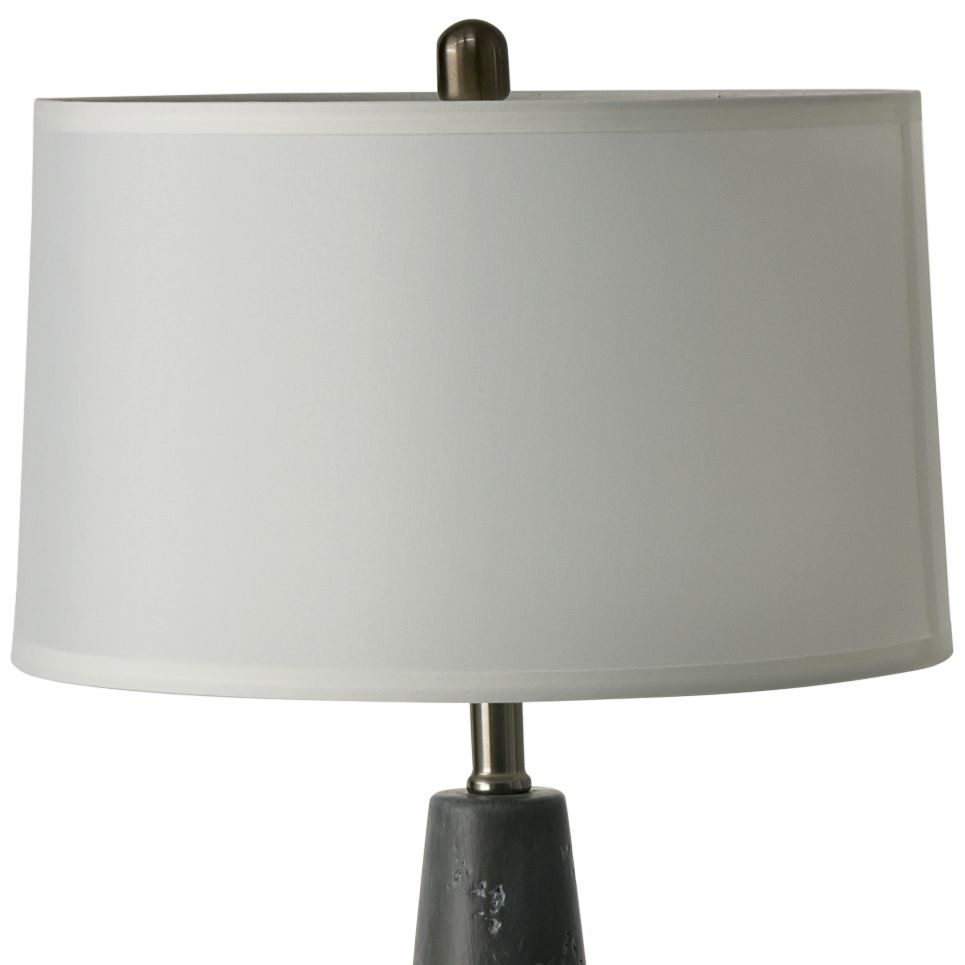 Image 3 RiverCeramic Empire 33" Metallic Gray Ceramic Table Lamp more views