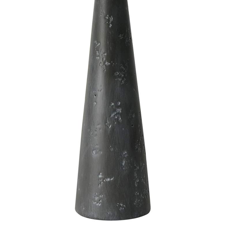 Image 4 RiverCeramic Empire 33" Metallic Gray Ceramic USB Table Lamp more views