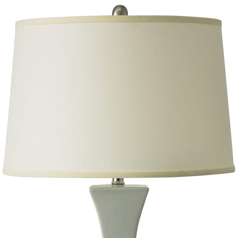 Image 3 RiverCeramic® Flair Mojito Glazed Vase Table Lamp more views