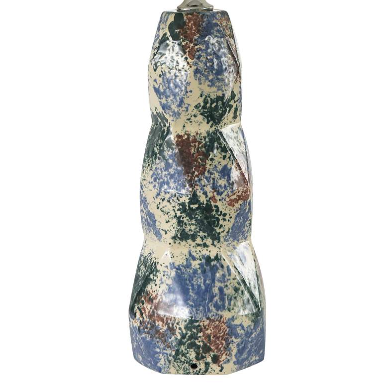 Image 4 RiverCeramic® Freeform White Confetti Stacked Table Lamp more views