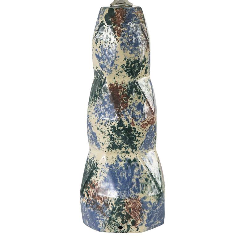 Image 4 RiverCeramic&#174; Freeform White Confetti Stacked Table Lamp more views