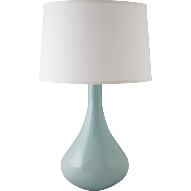 Image 1 RiverCeramic Genie 27" High Gloss Mist Gray Ceramic Table Lamp