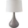 RiverCeramic® Genie Swanky Gray Table Lamp