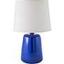 RiverCeramic Gumdrop 21" Gloss Primary Blue Table Lamp