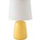 RiverCeramic® Gumdrop Gloss Straw Yellow Table Lamp