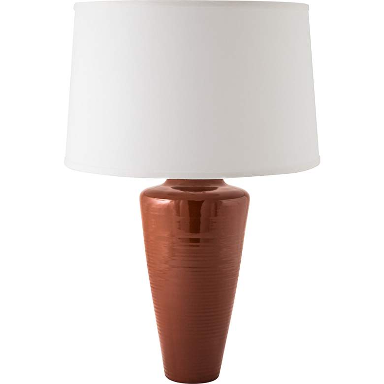 Image 1 RiverCeramic Heart 27" Cayenne Red Ceramic Table Lamp