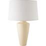 RiverCeramic Heart 27" Gloss Tusk Cream Ceramic Table Lamp