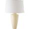 RiverCeramic Heart 27" Gloss Tusk Cream Ceramic Table Lamp