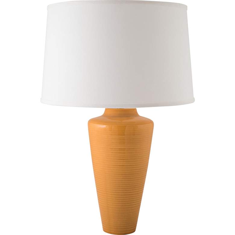 Image 1 RiverCeramic Heart 27" Nutmeg Orange Ceramic Table Lamp