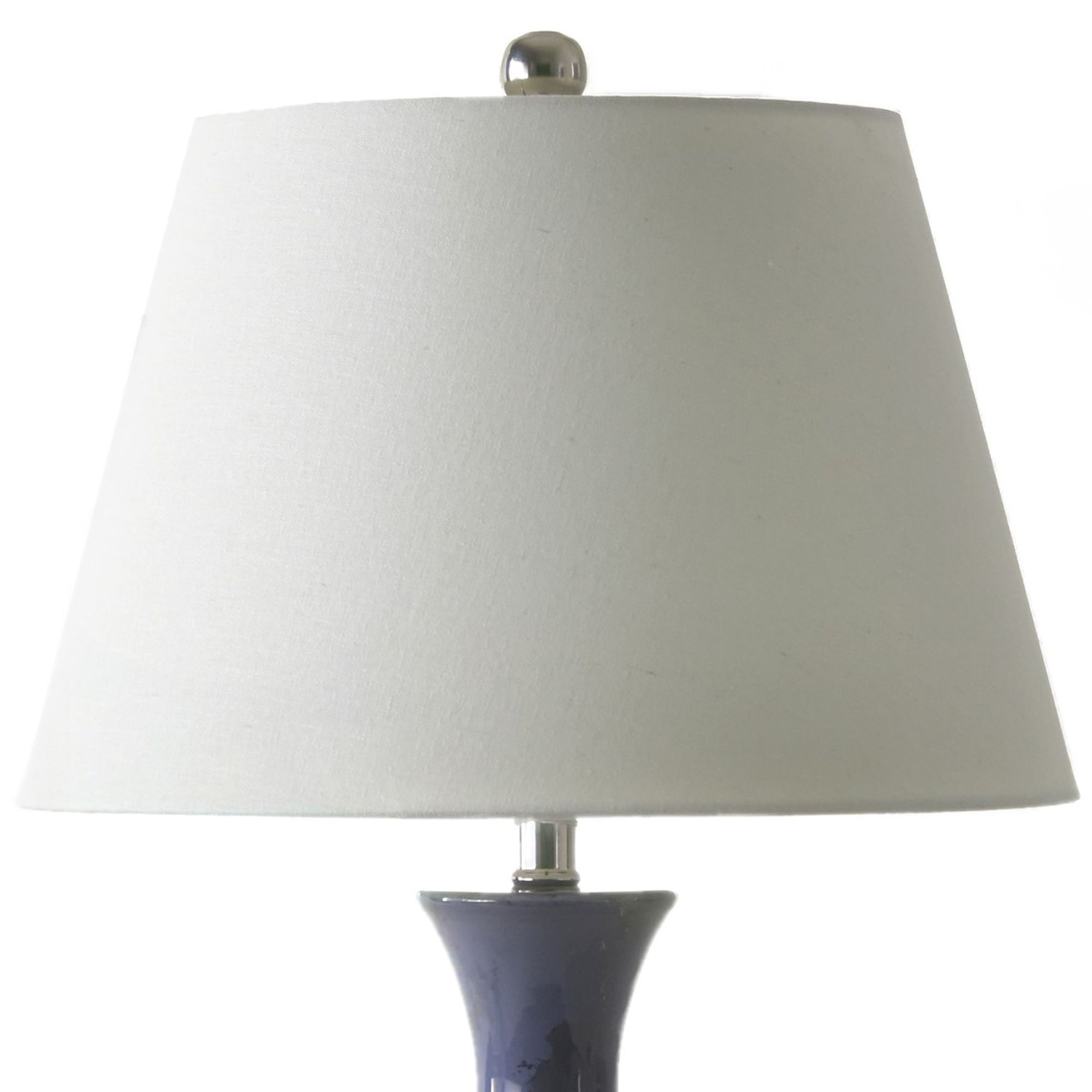 Image 4 RiverCeramic Jar 25" Lamp in Modern Gloss Blue Nova w/Platinum more views